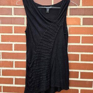 Cable & Gauge Black Burnout Tank Top - Size M